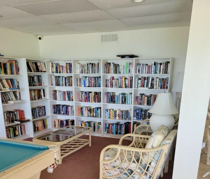 Community room has lending library
