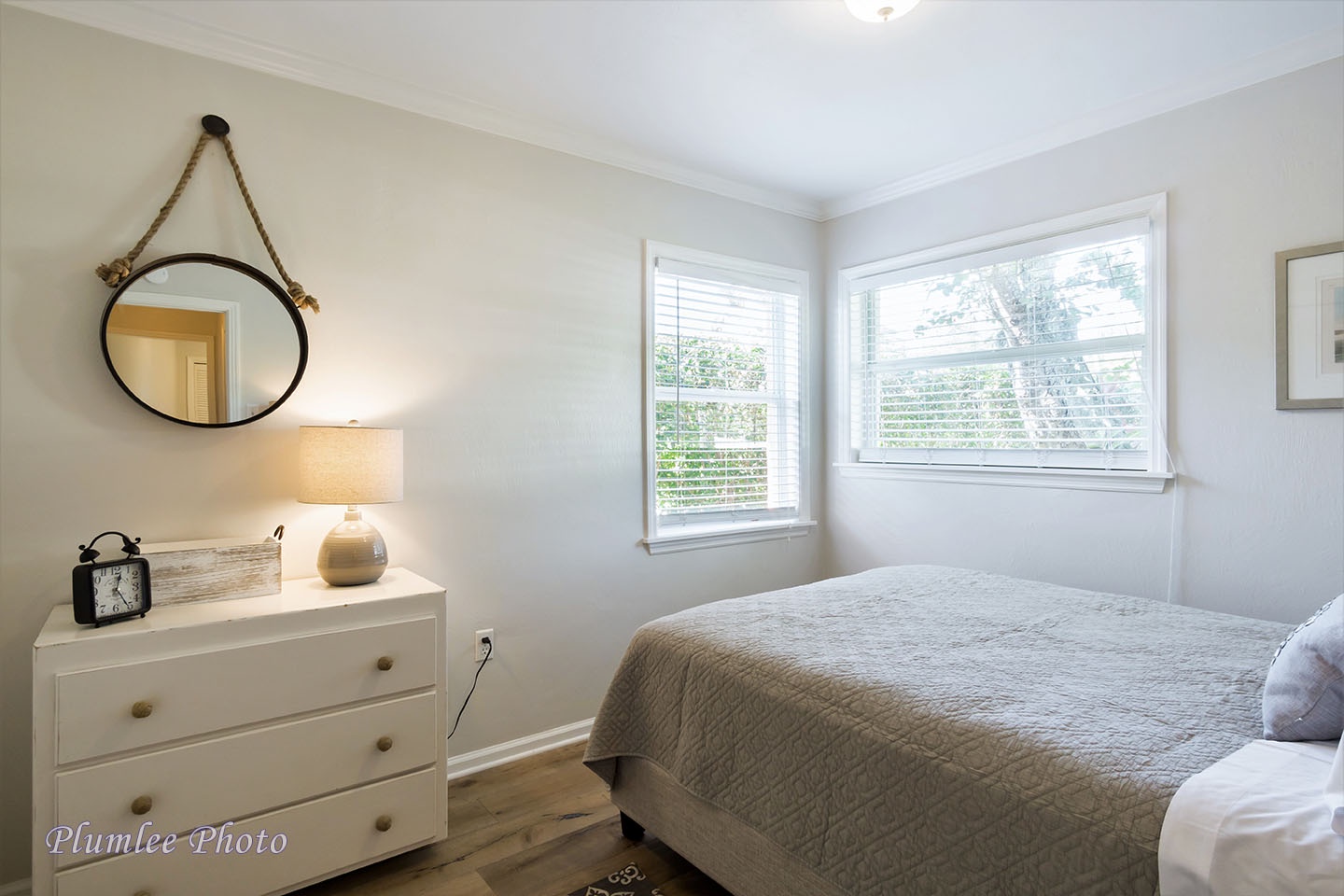 Plenty of natural light in the first floor bedroom.