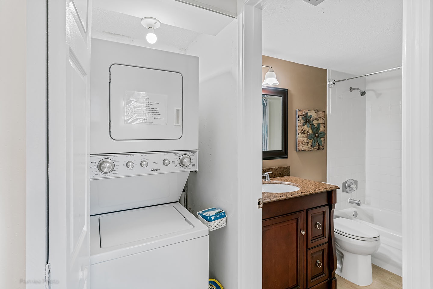 Washer and Dryer in the condo
