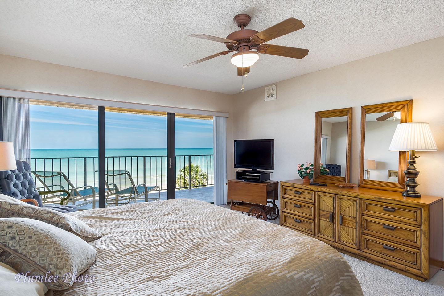 The Master Bedroom has access to the Balcony.