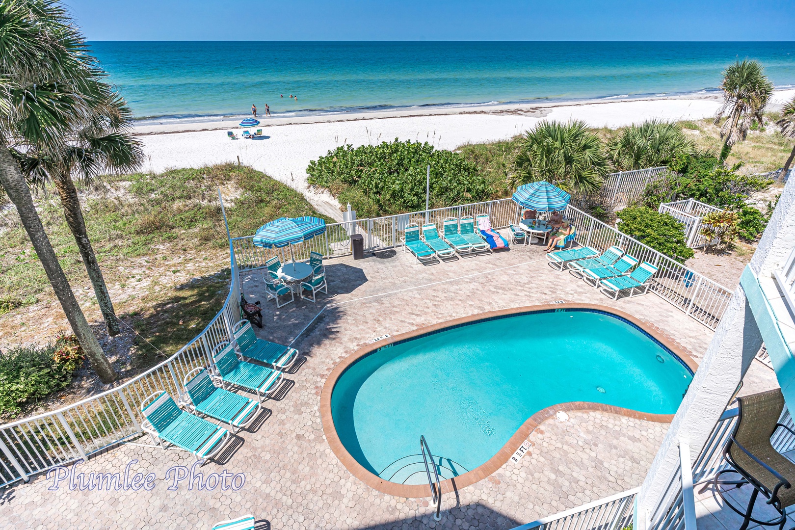 Beachside heated pool