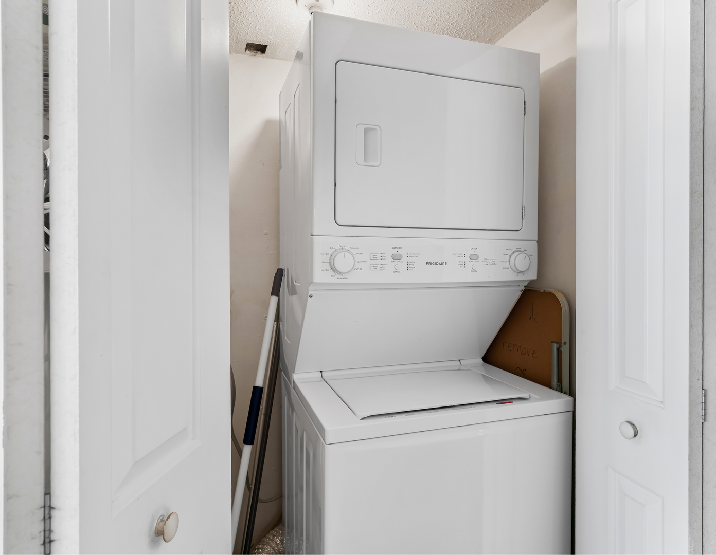 Washer and dryer in condo