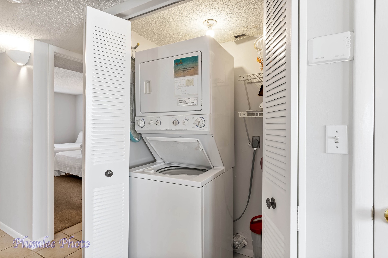 Washer and dryer right in the condo