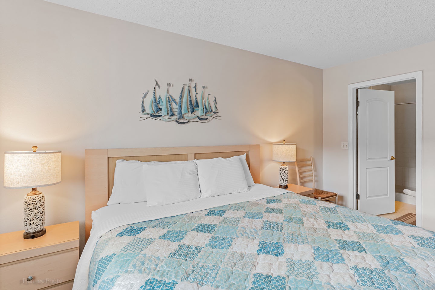 Bedroom has private bathroom
