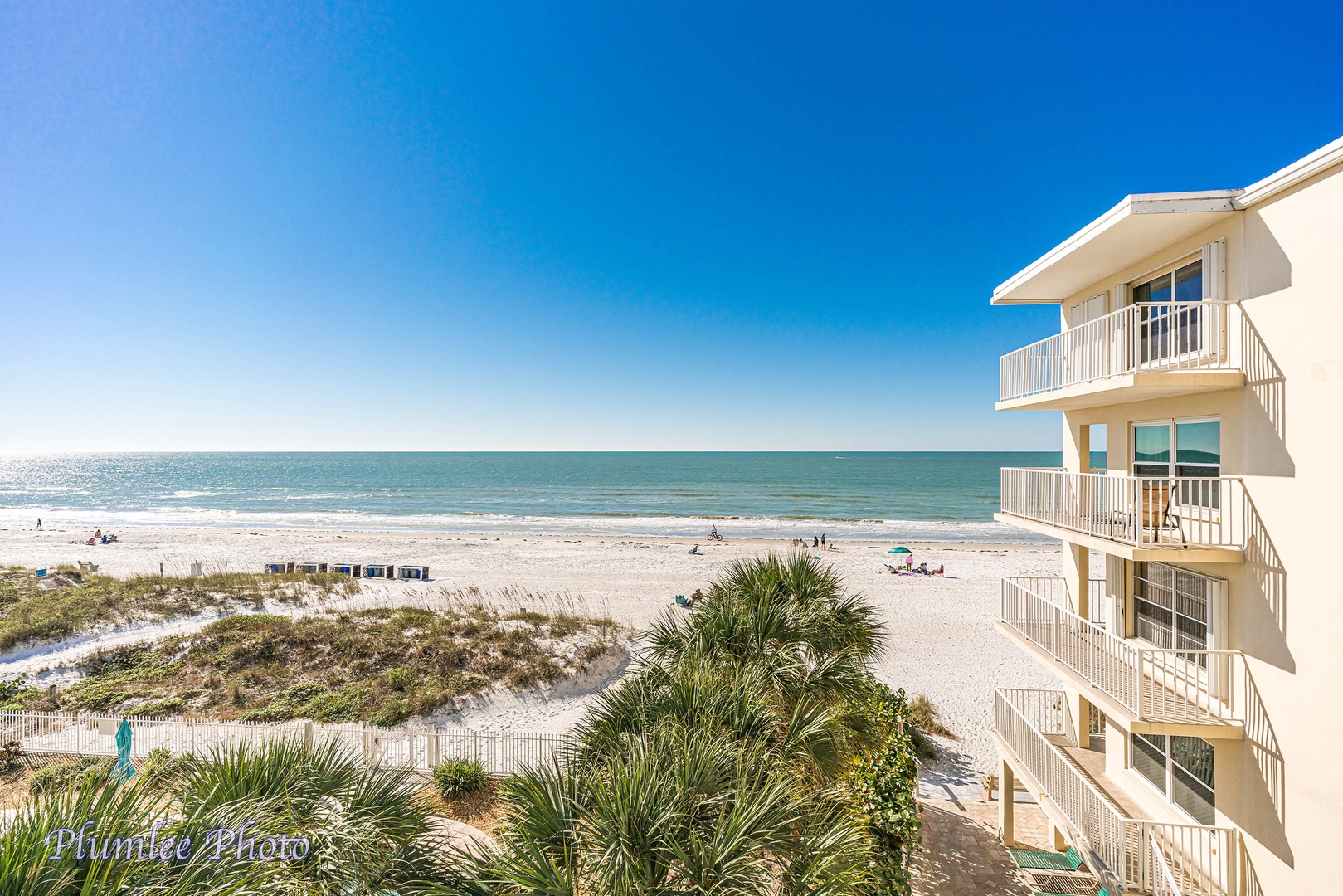 View of Gulf from wrap balcony and master bedroom