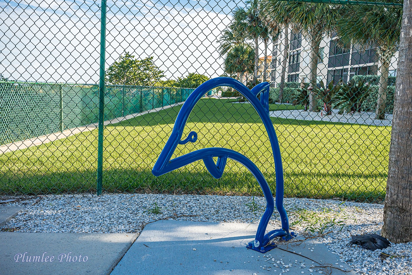 Dolphin shaped bicycle parking