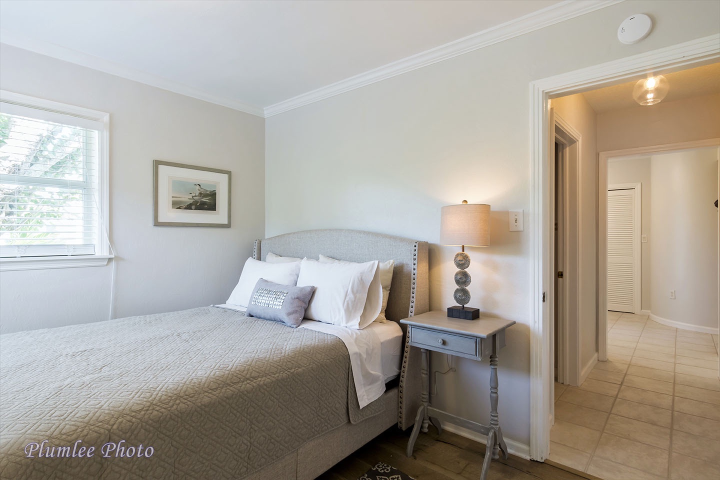 The bedroom on the first floor is helpful for anyone with mobility issues.