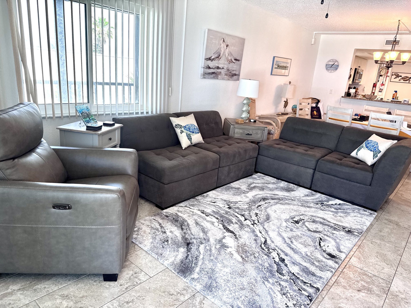 Living room with comfy seating