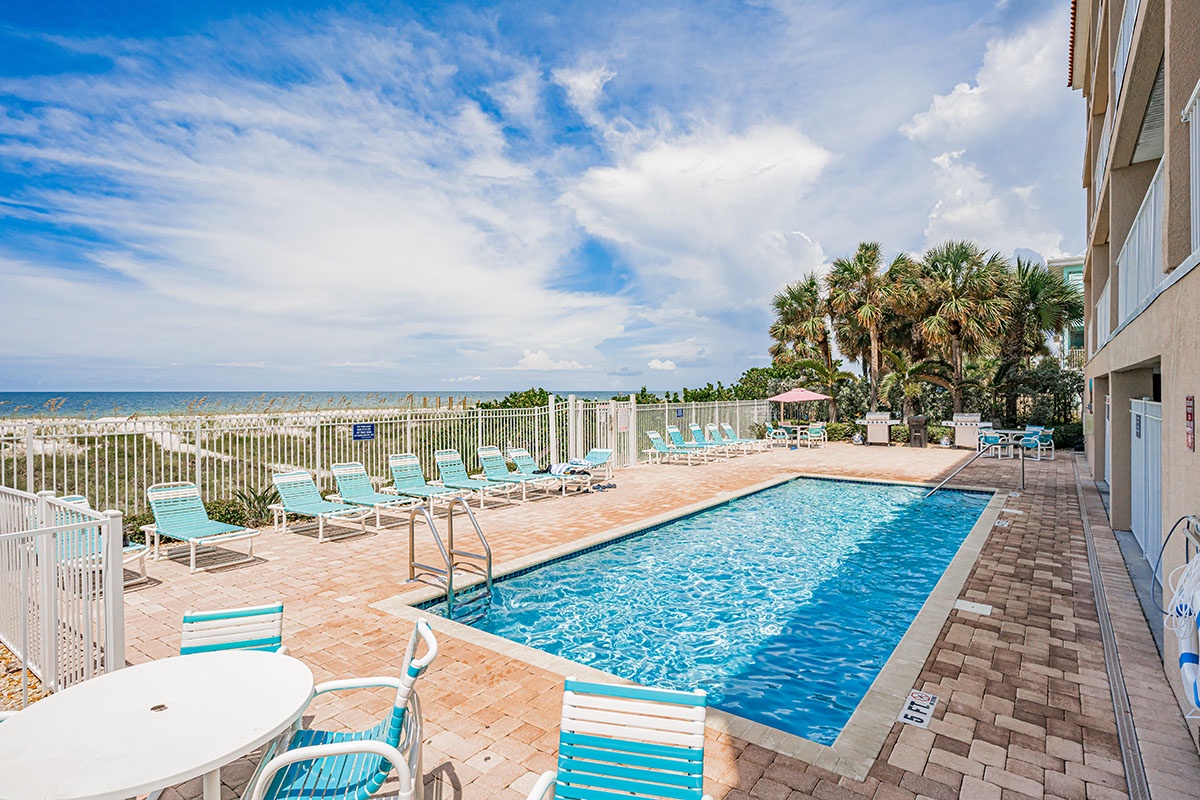 Oceanway complex has a beach side pool area.