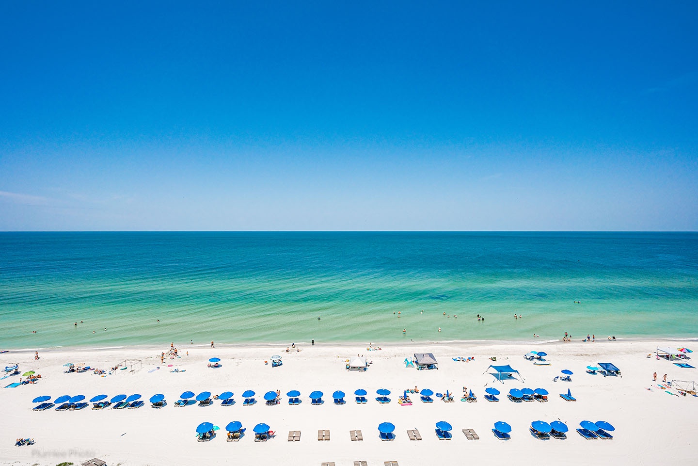 Straight ahead view of the Gulf of Mexico