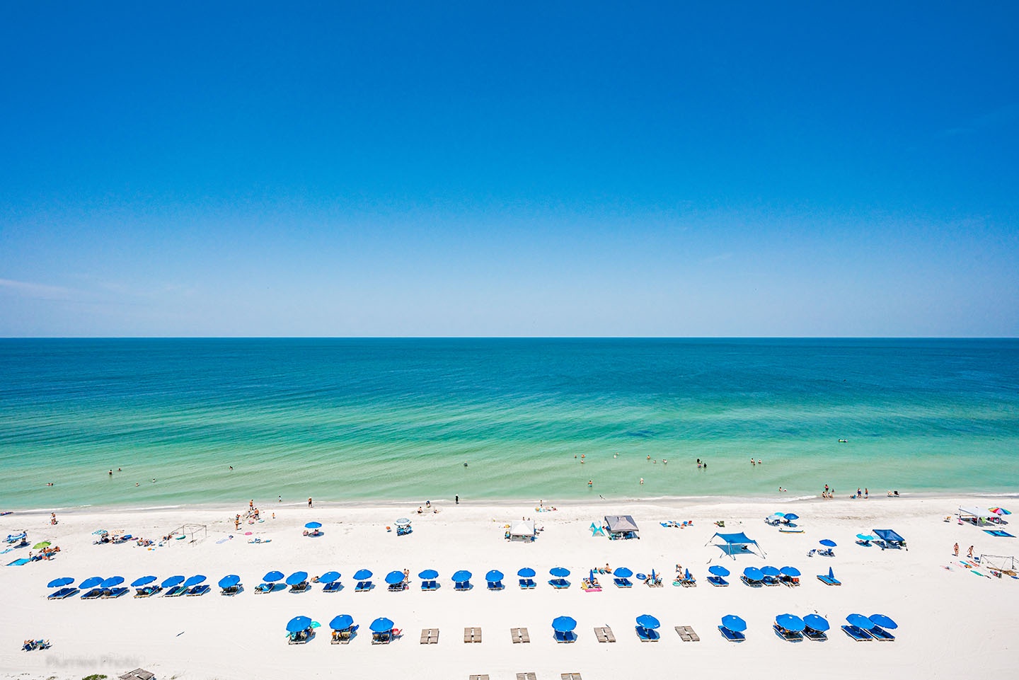 Straight ahead view of the Gulf of Mexico