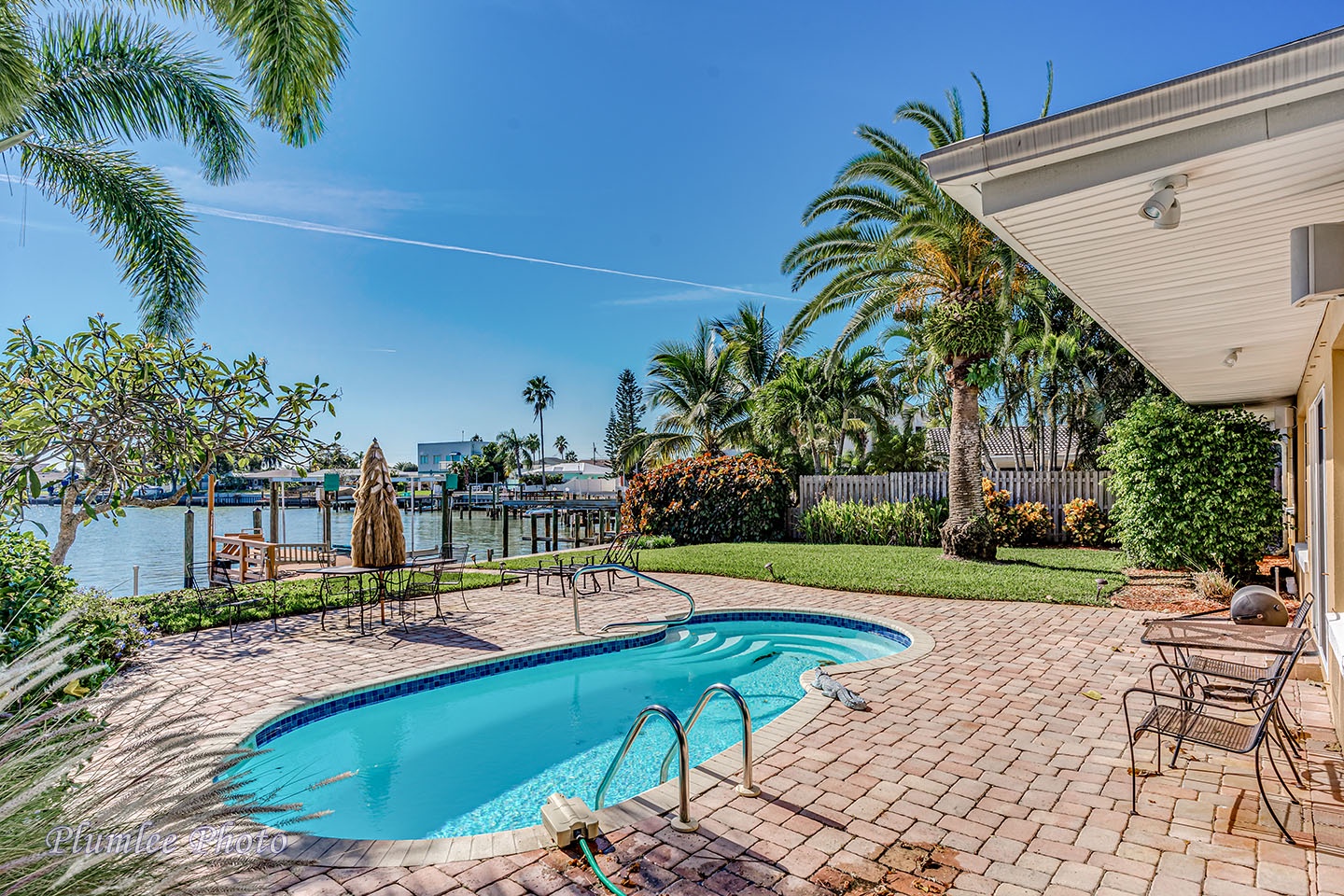 Heated pool on the Waterway