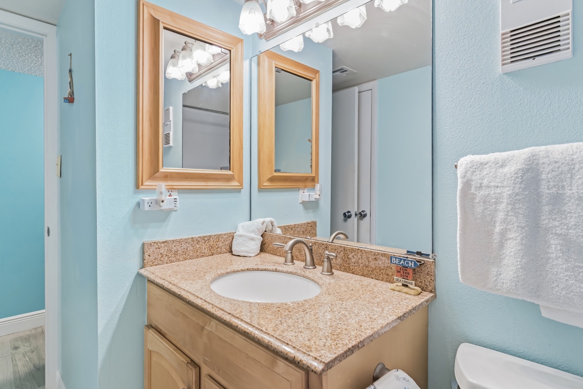 Hallway bathroom
