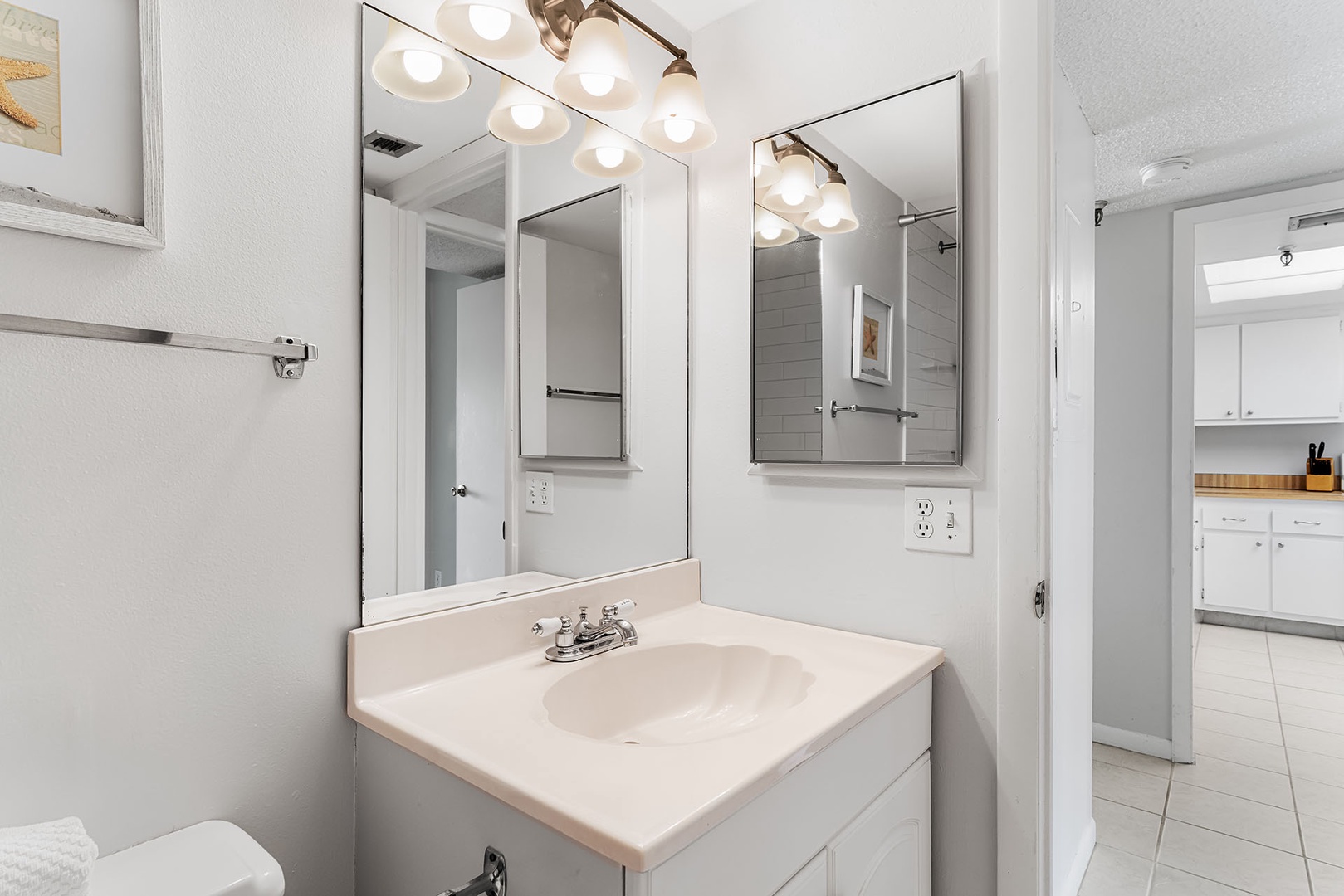 Hallway bathroom