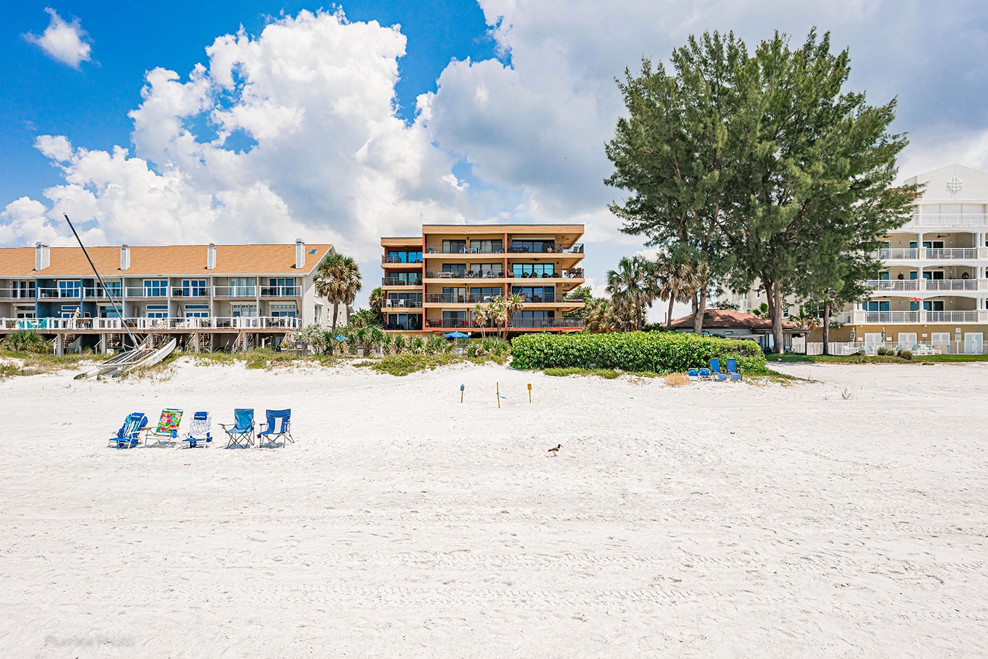 The beach side of Sunshine on Indian Shores.