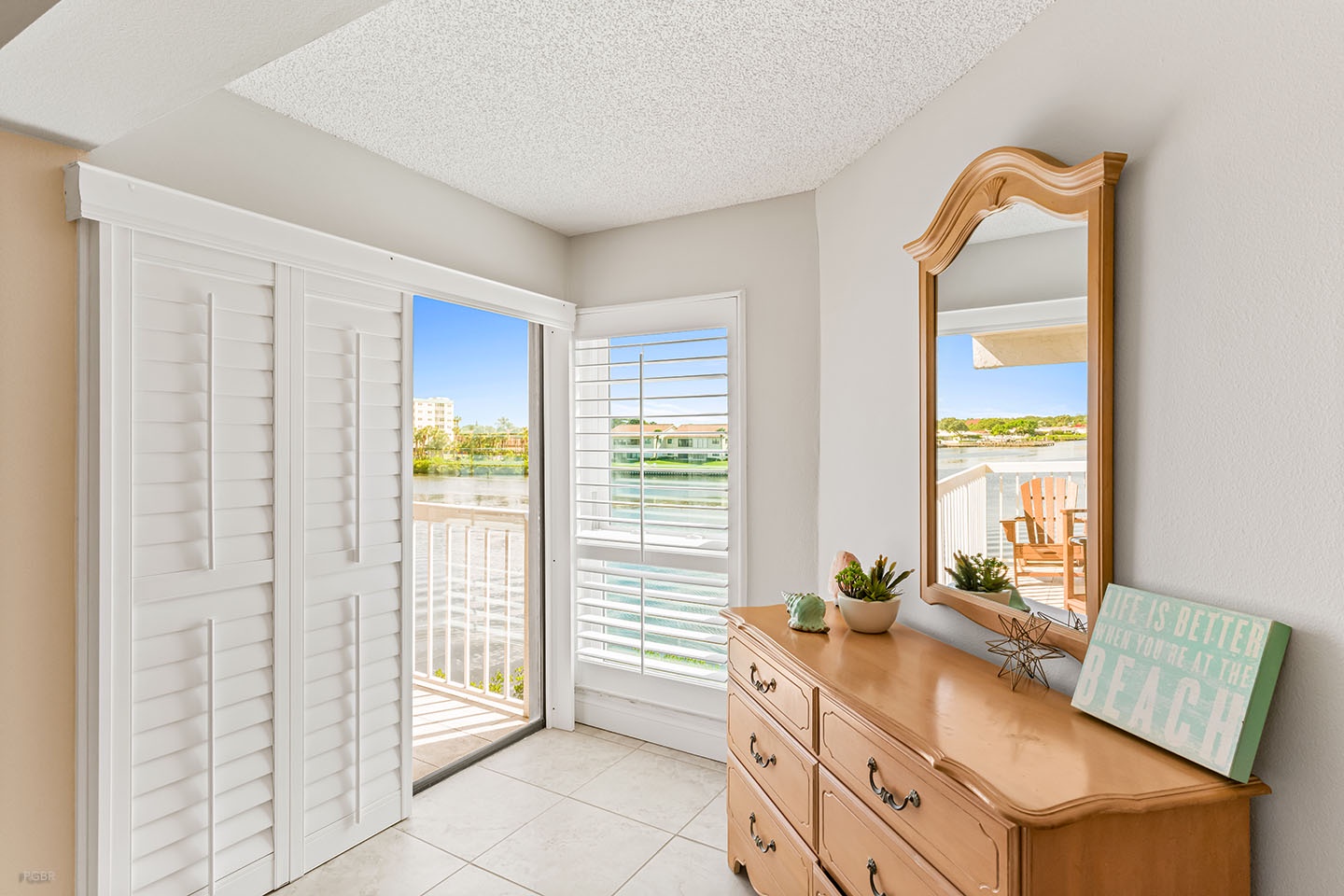 Balcony access from the Master Bedroom.