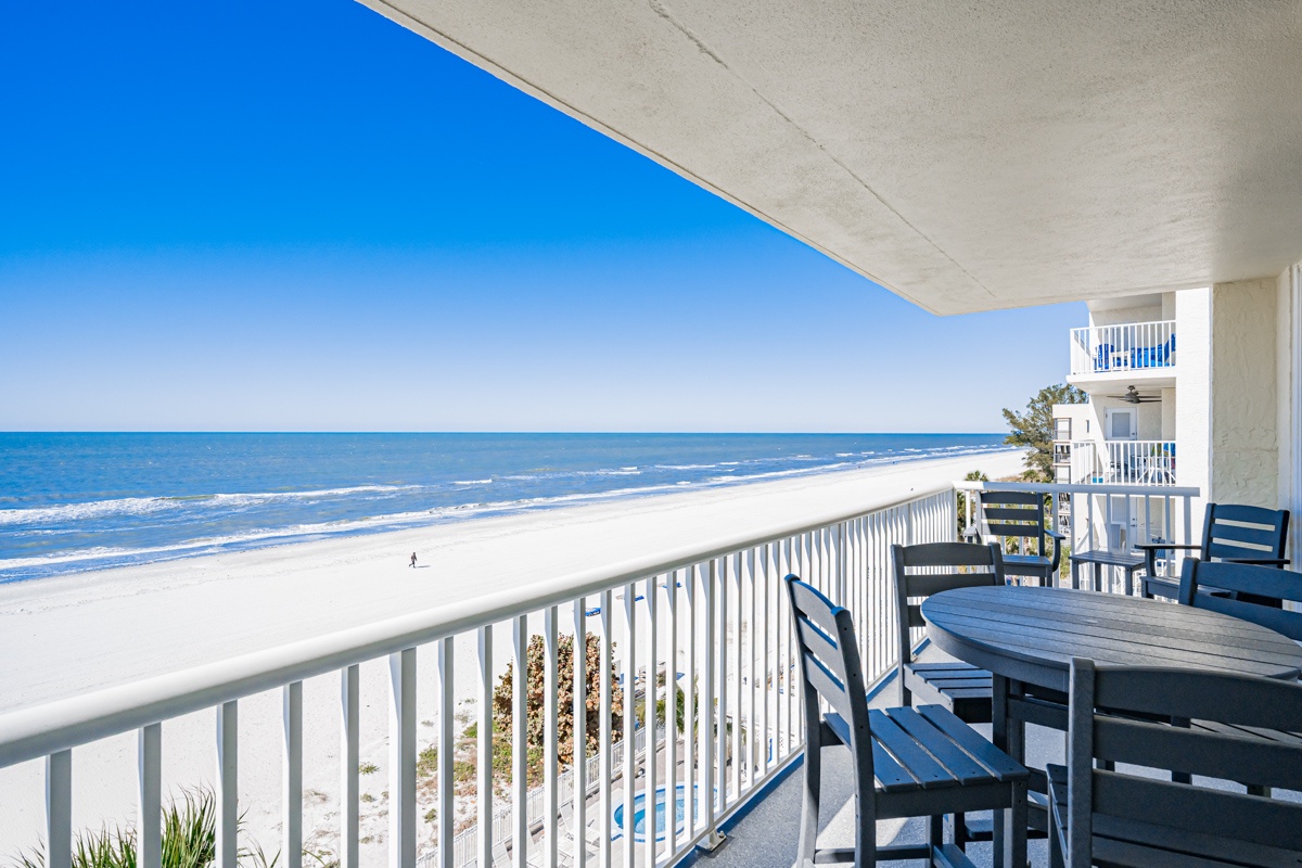Ocean waves meet pristine sand just steps from your private beachfront balcony. Sip morning coffee while watching seabirds dance along the endless shoreline.