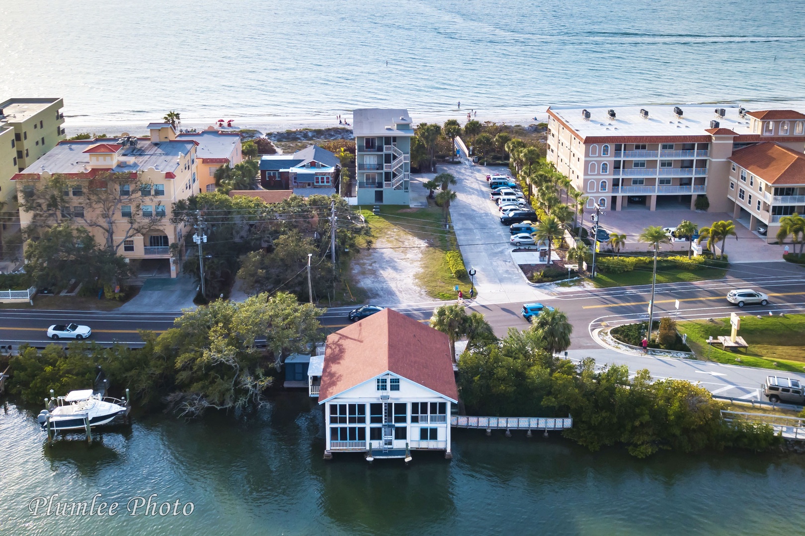The Gulf of Mexico beach is a short walk from The Historic Boathouse.