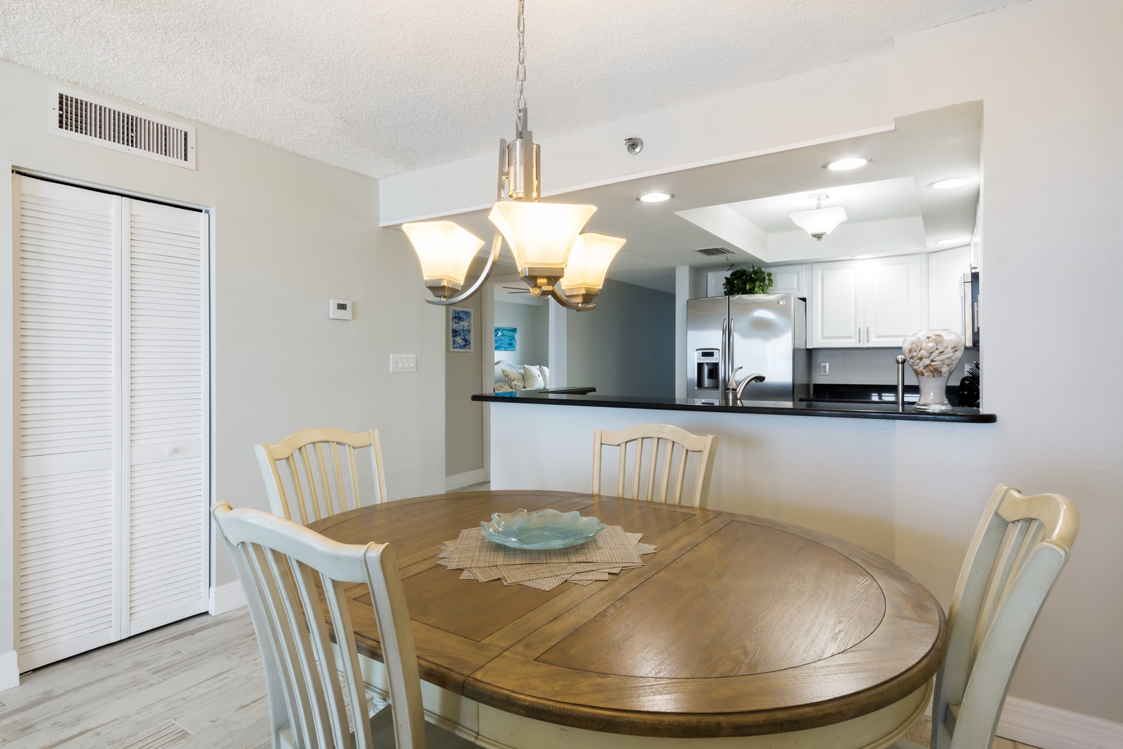 Dining area open to kitchen