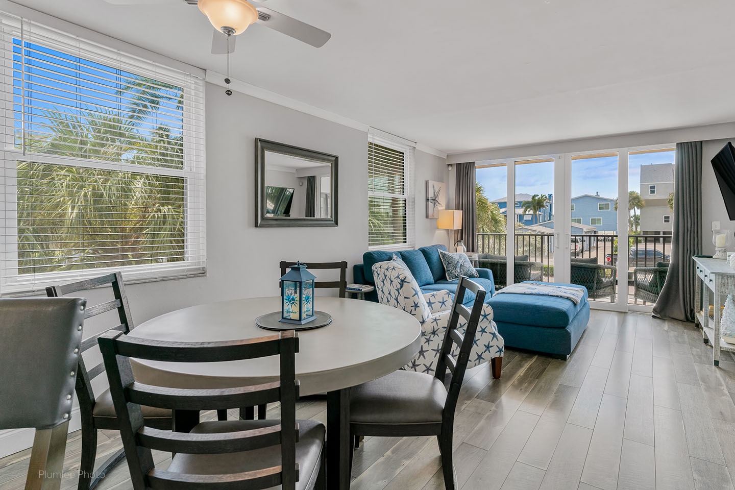 Solid floors, open floor plan
