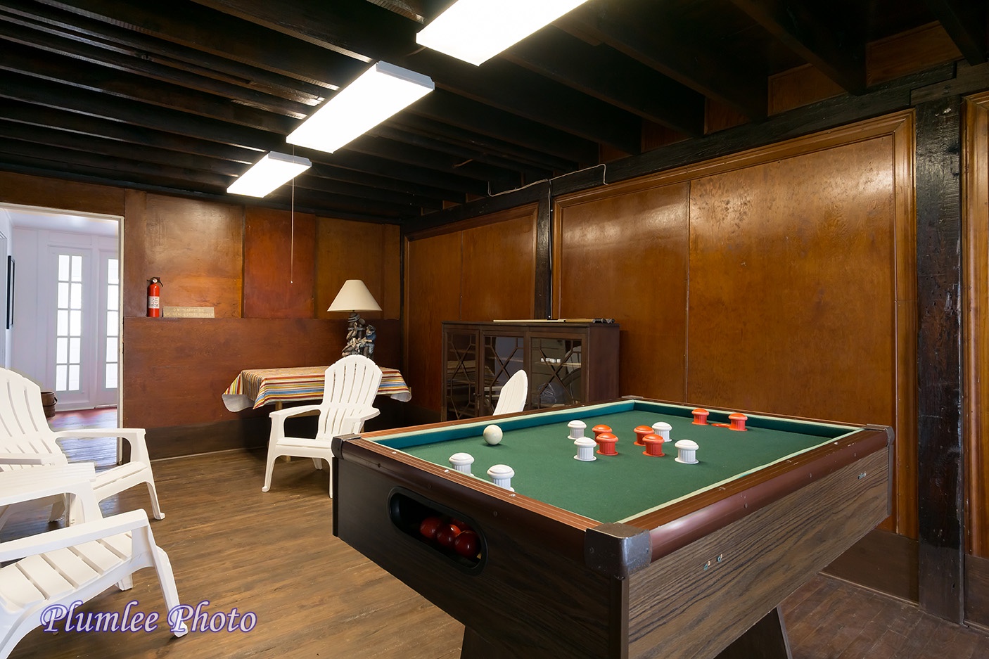 1st Floor.  Game Room with bumper pool table.