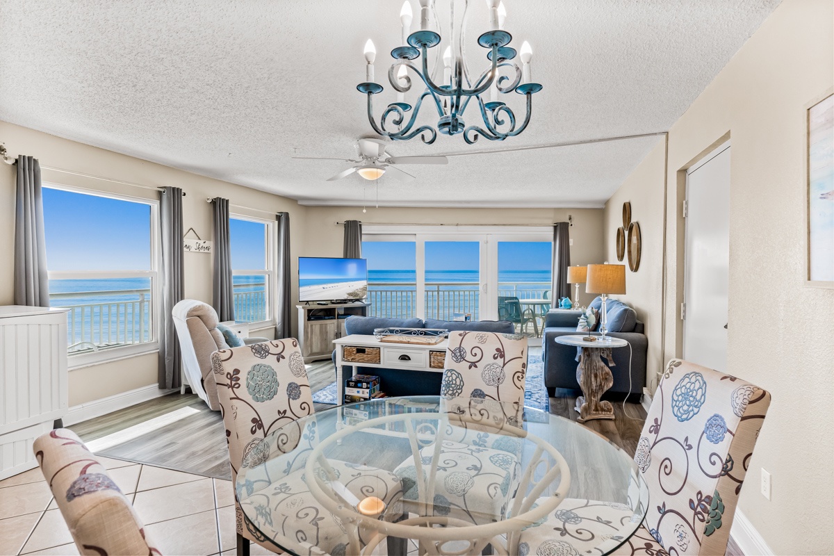 Wake up to endless ocean views from your bright living space, where coastal elegance meets comfort in every detail.