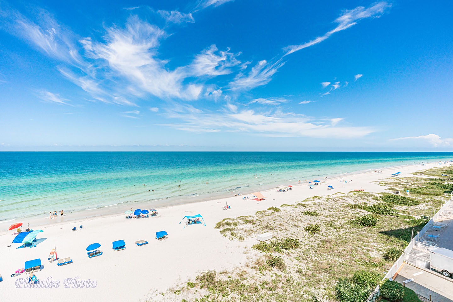 Looking northward up the beach