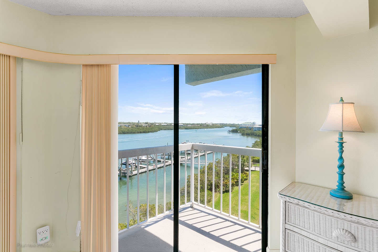 Corner balcony off the master bedroom