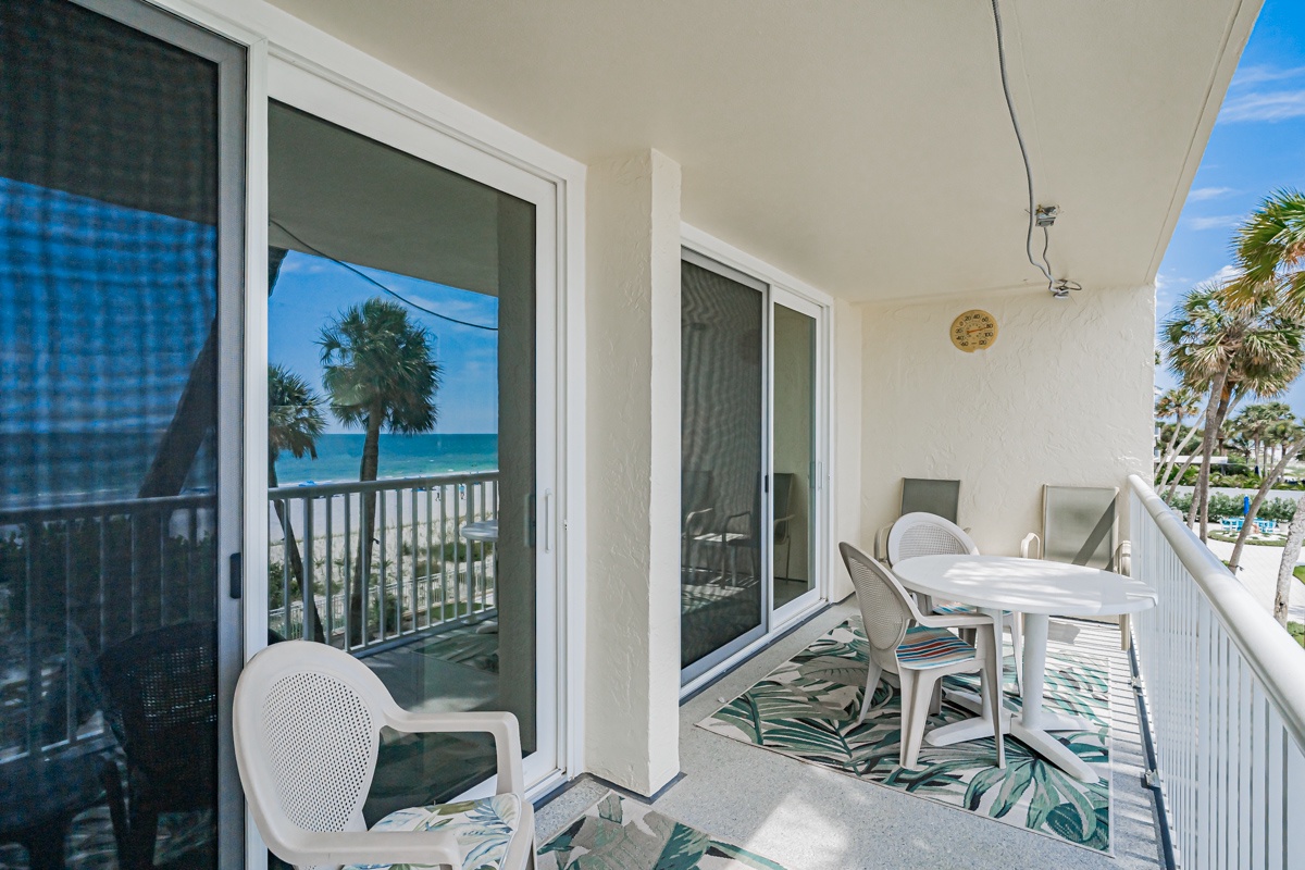 Step out onto your private balcony and soak in the stunning beachfront views. With fresh ocean breezes, this is where you'll sip your morning coffee and unwind after sun-filled days.