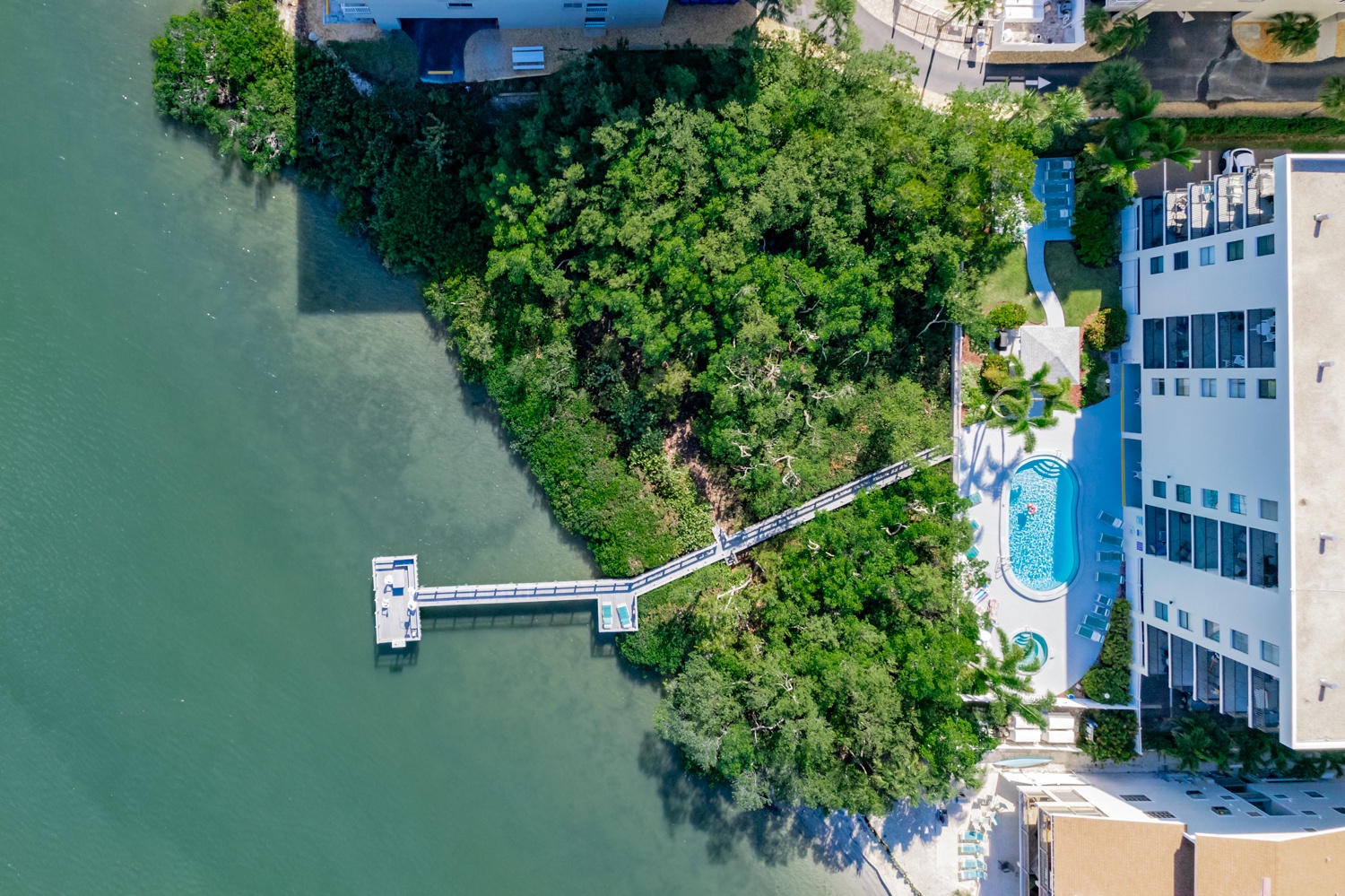 Aerial view of Quiet Waters