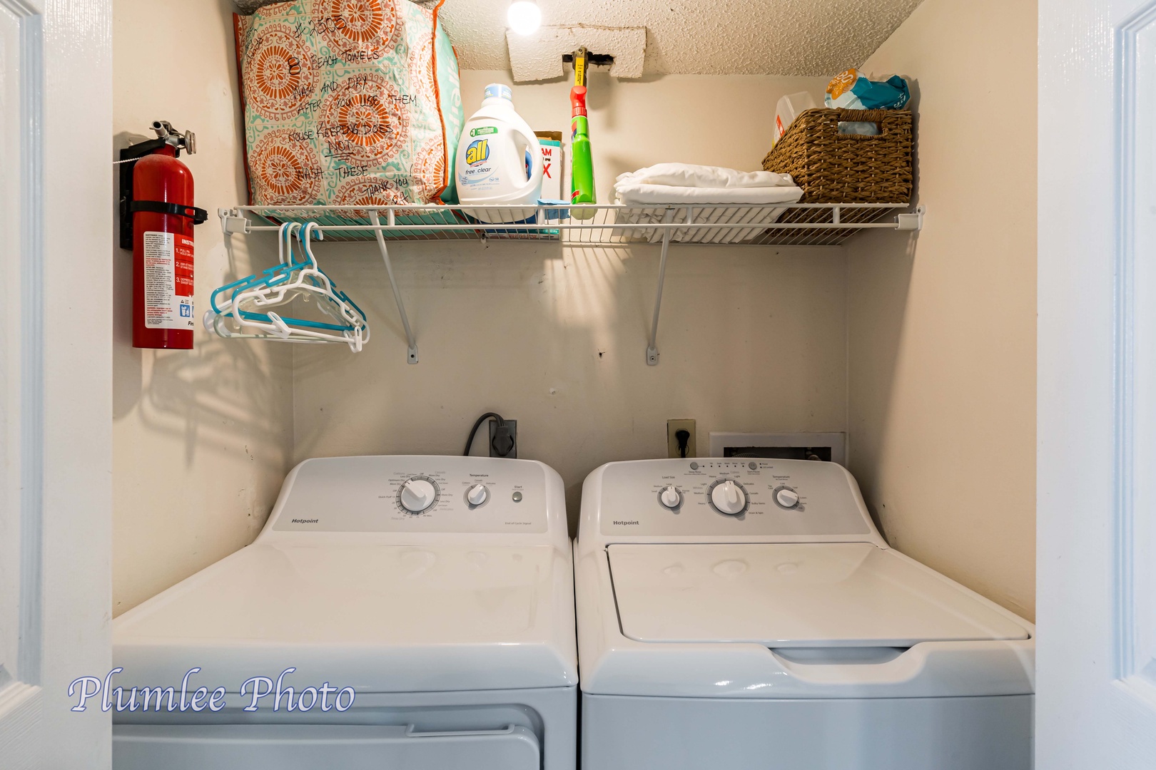Washer and dryer right inside condo