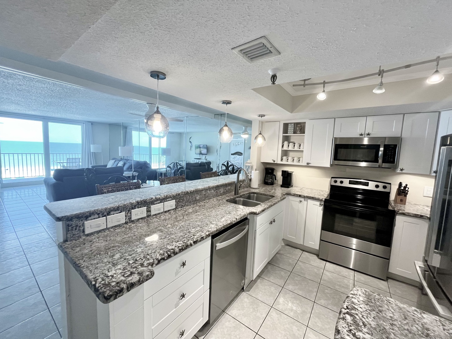 Solid counters and stainless appliances