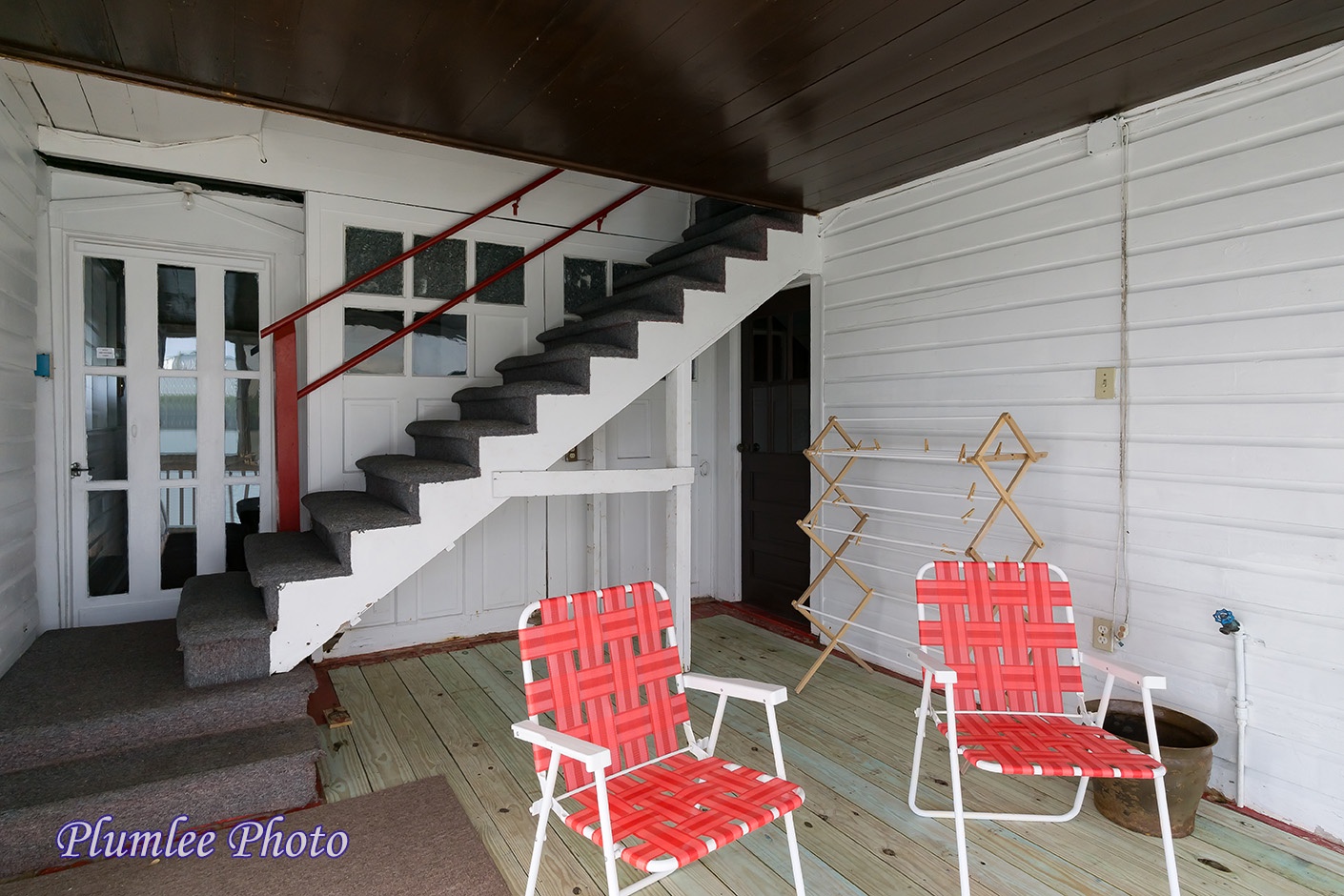 1st Floor.  Stairway from the Porch to the 2nd Floor Sunroom.