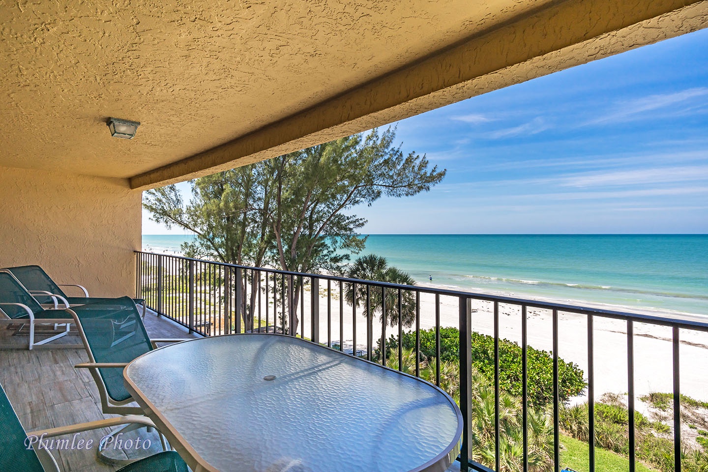 Dine al fresco and watch the sunset from the Balcony.