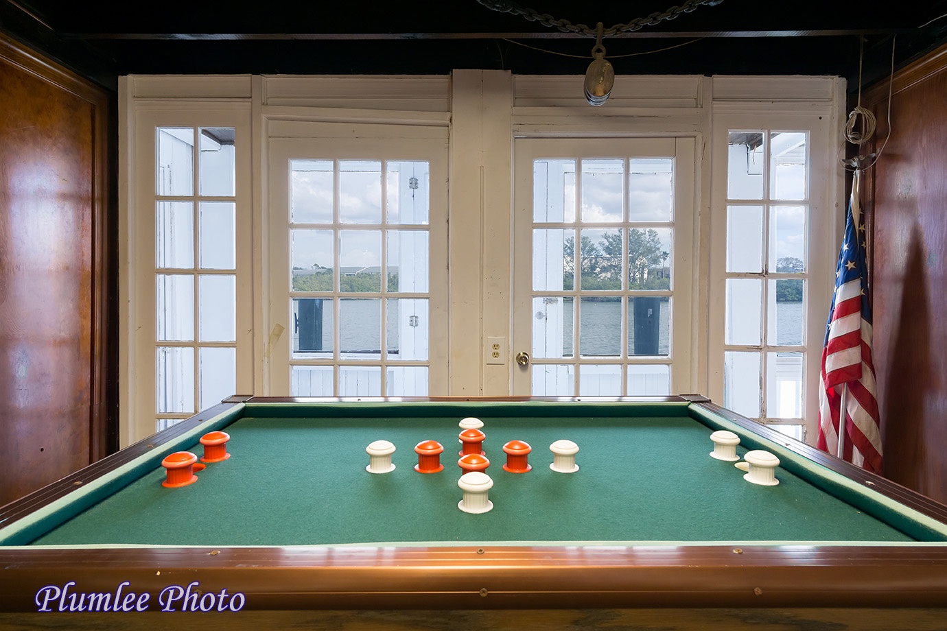 1st Floor.  The Game Room has a bumper pool table and view of the Intracoastal Waterway.