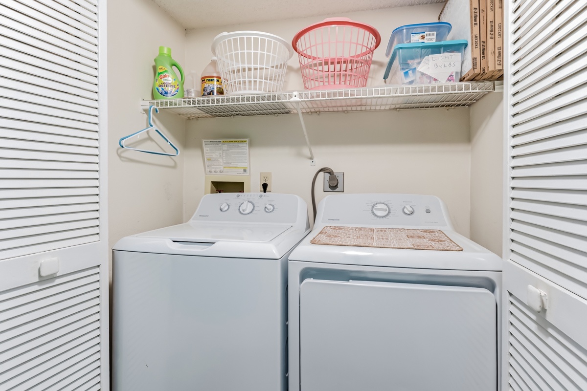 Washer and Dryer inside condo