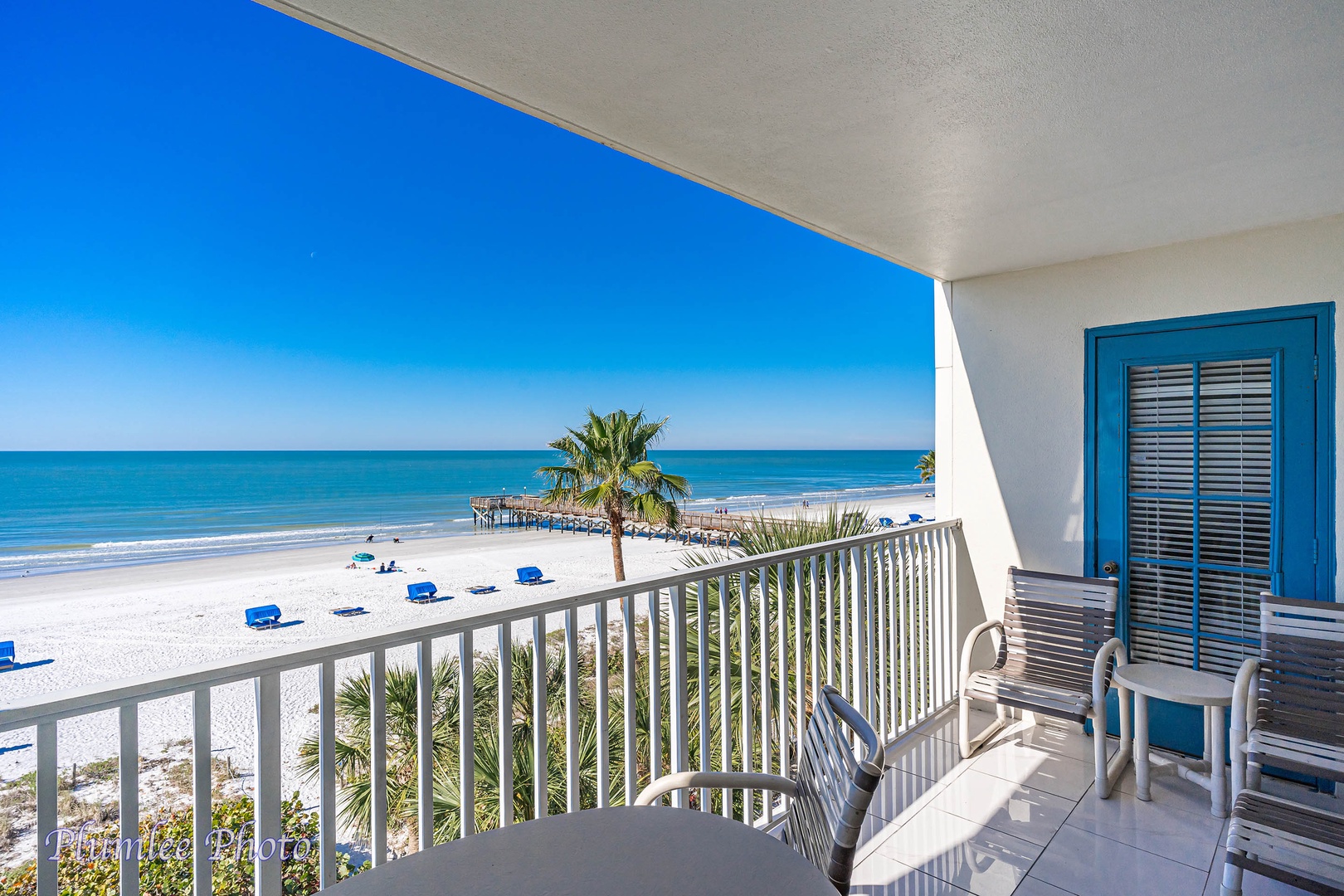 Private balcony on the Gulf of Mexico