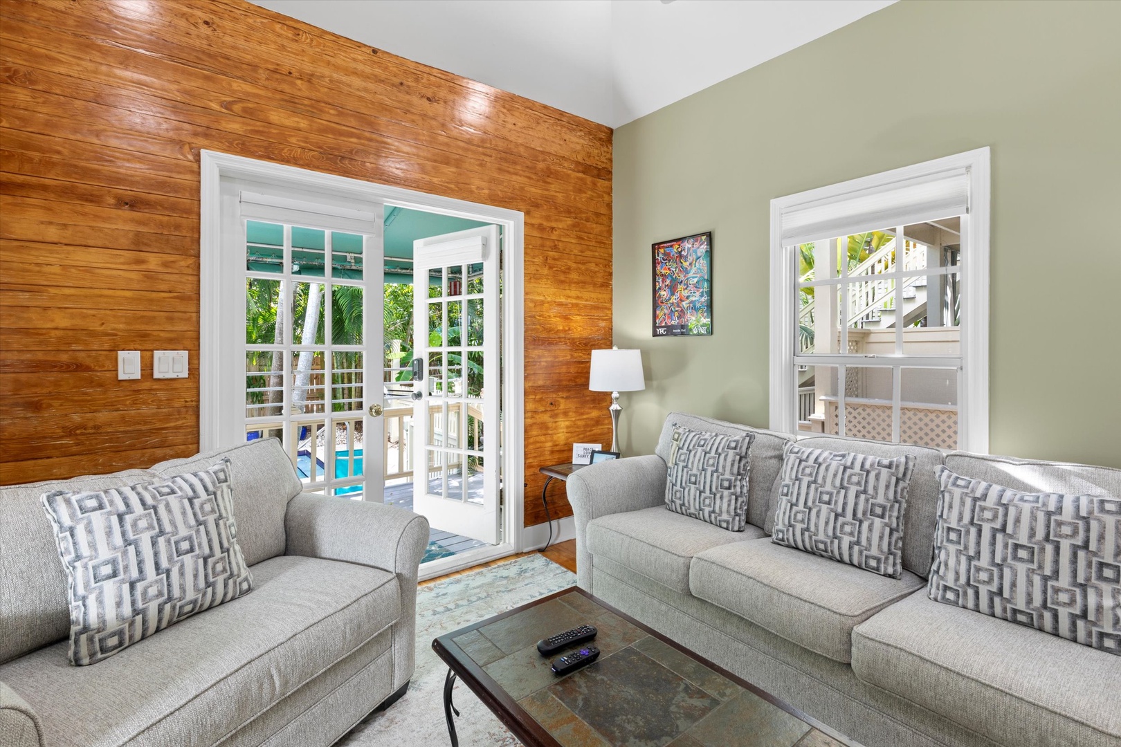 Front main entrance into living room