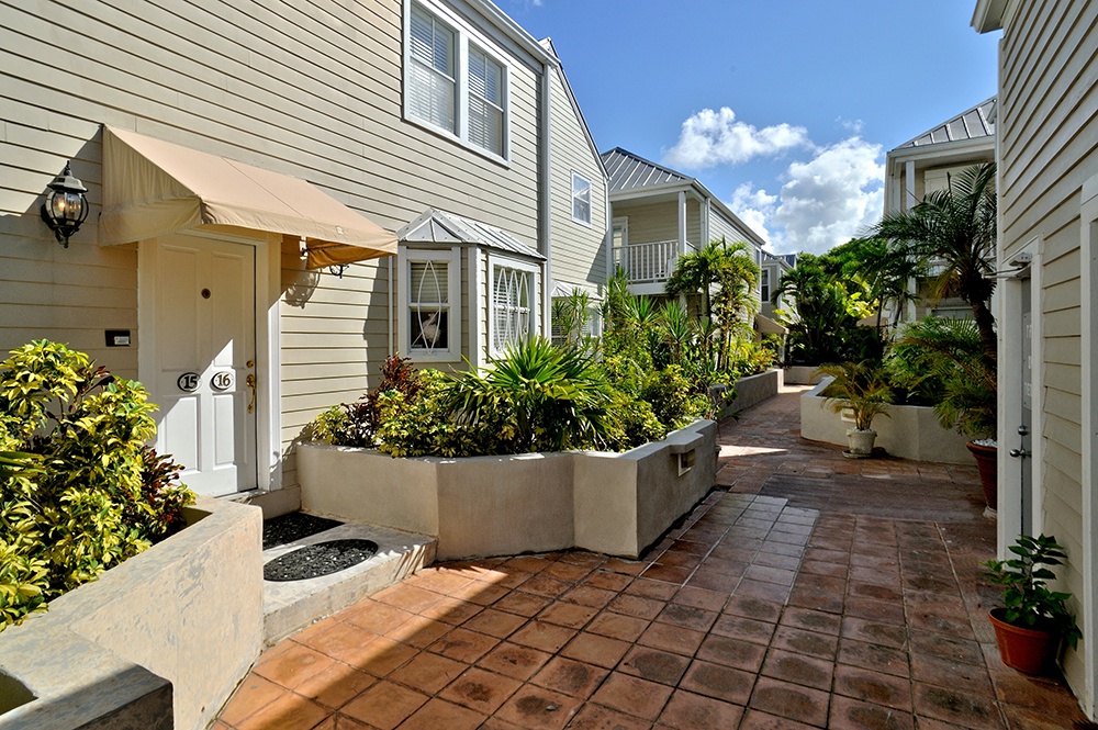 Walkway and Front Entry Duval Square Penthouse Key West