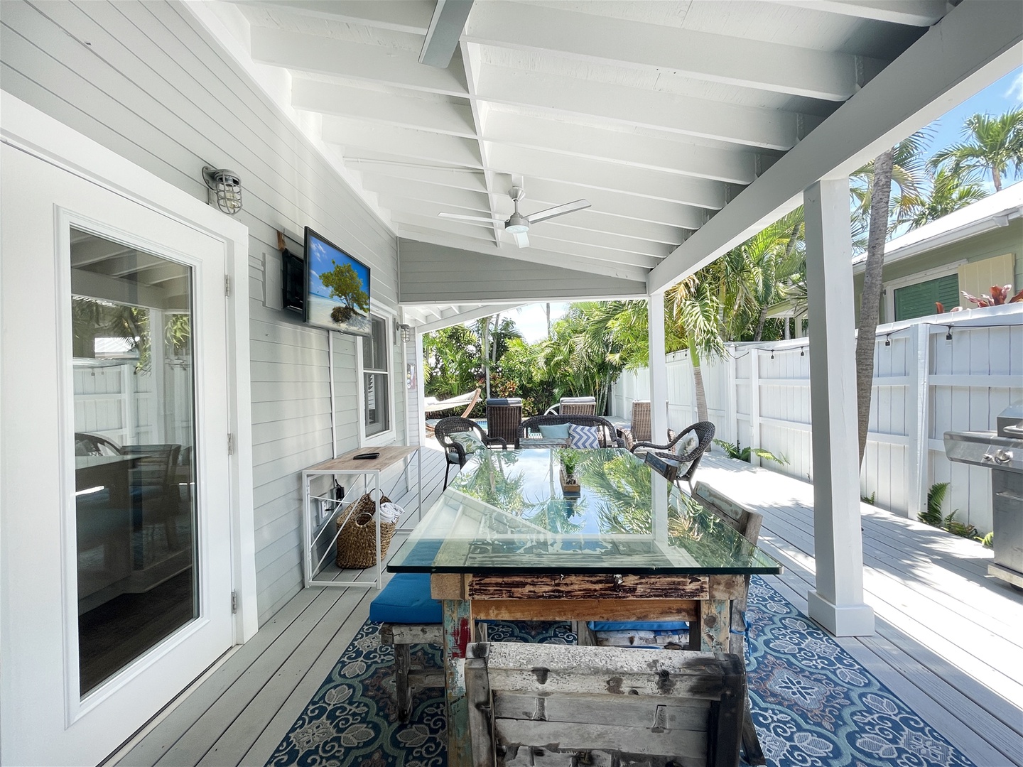 Covered Deck with Dining Area