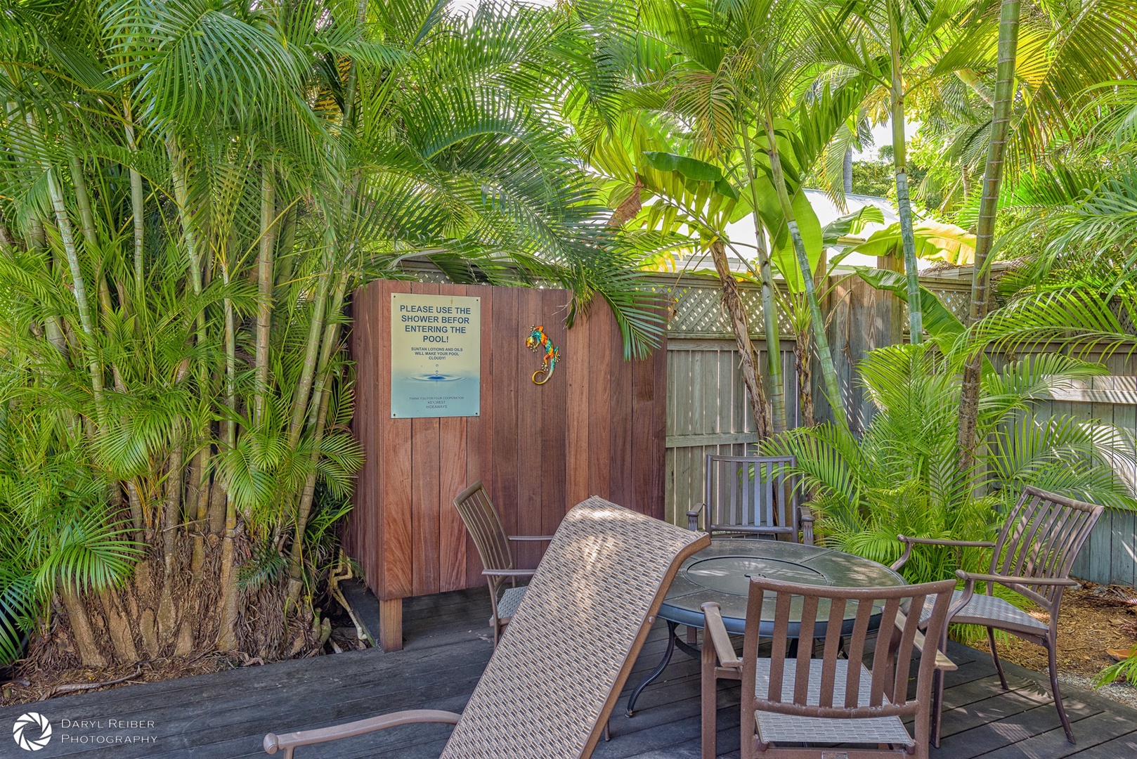 Outdoor Shower and Seating