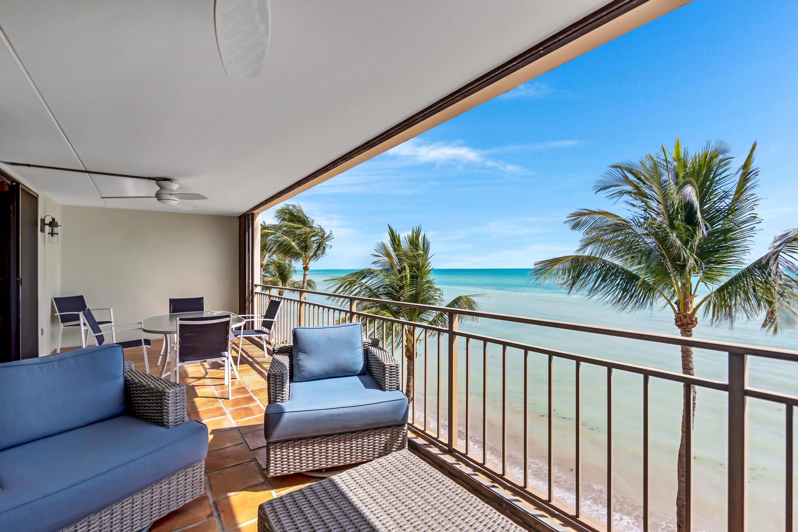 Private Balcony with seating