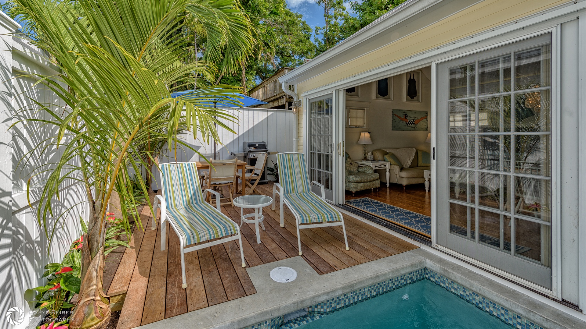 Private Deck with Seating