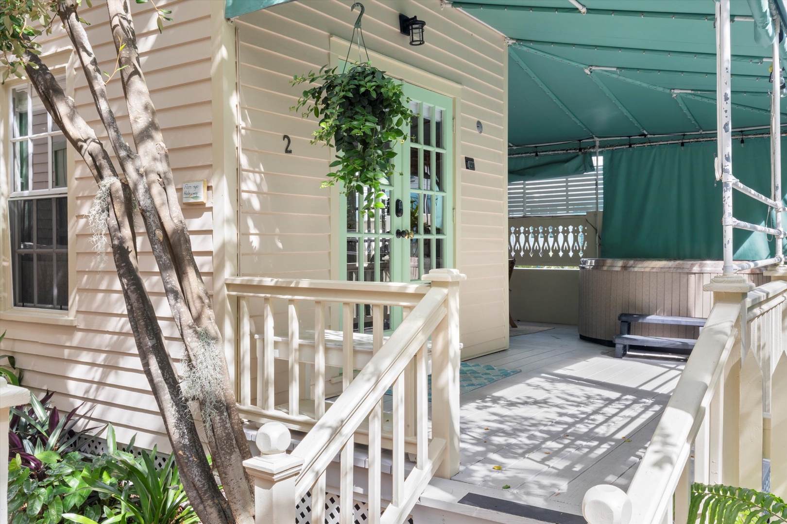 Stairs to wrap around porch
