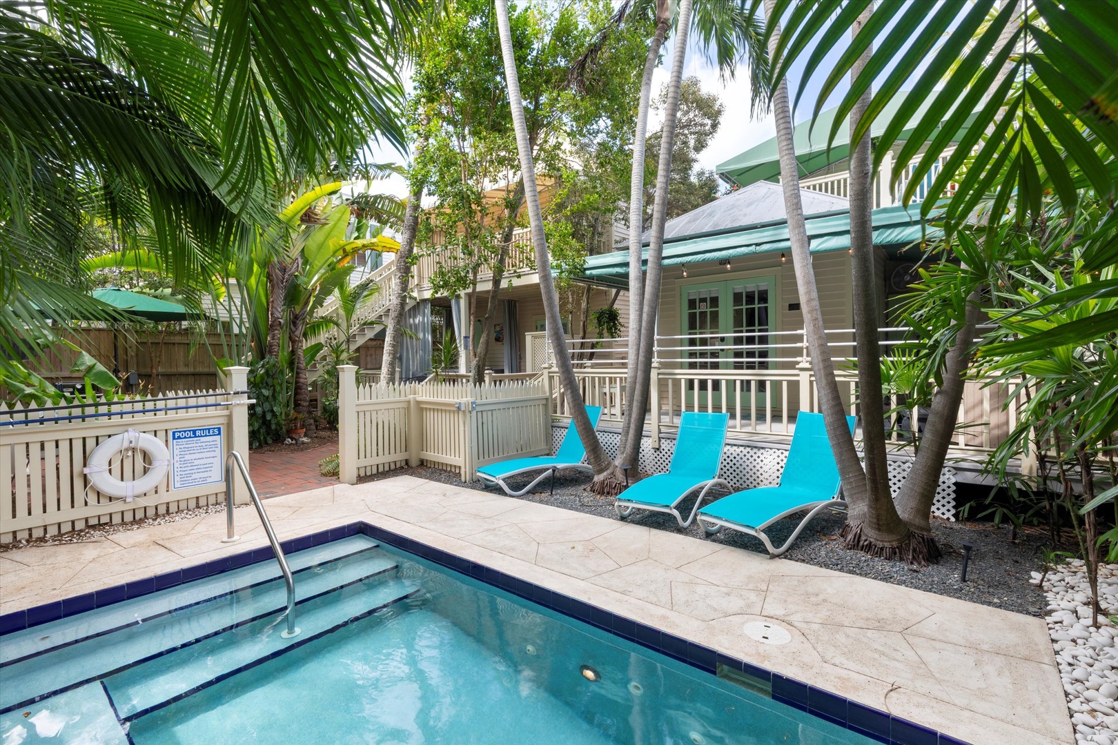 Shared heated pool