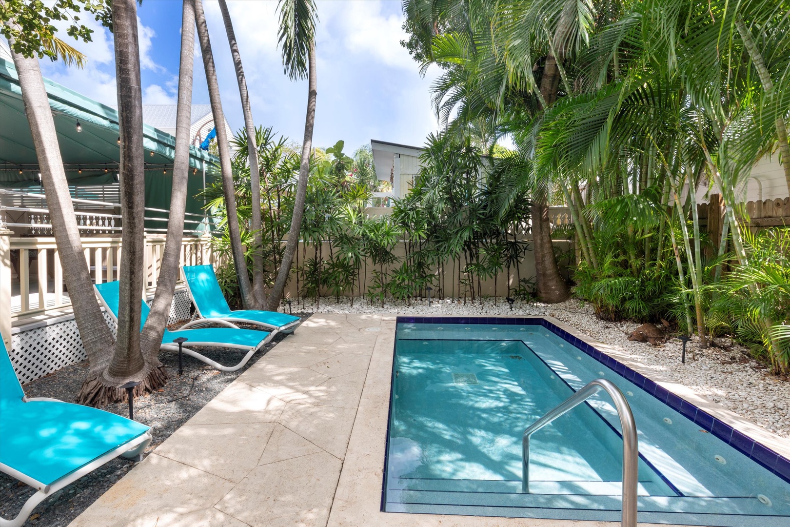 Shared heated pool