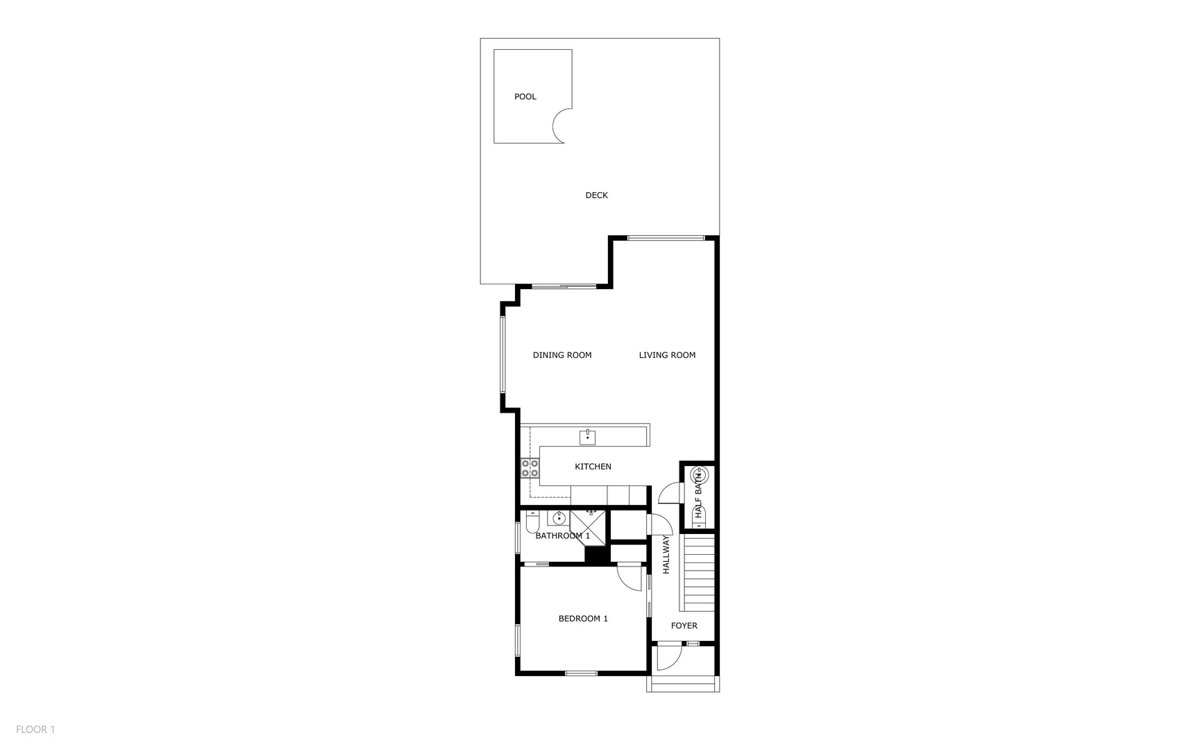 This property offers a thoughtfully designed layout with open living spaces, a full kitchen, and a private deck with pool access—perfect for your getaway.