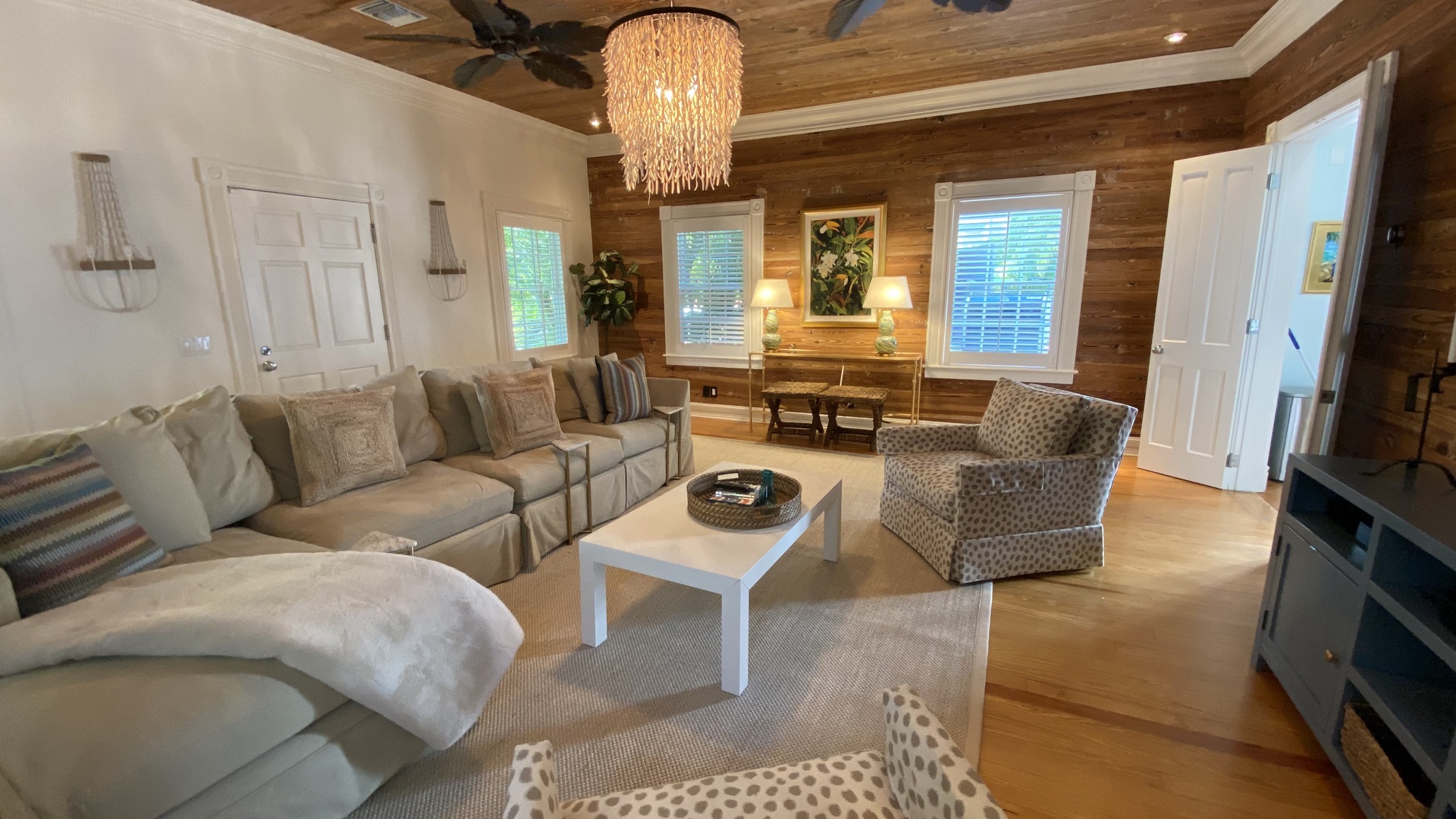 Living Room at Villa Bella Key West