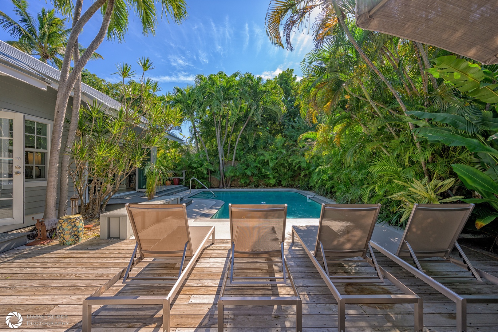 Private Pool with seating