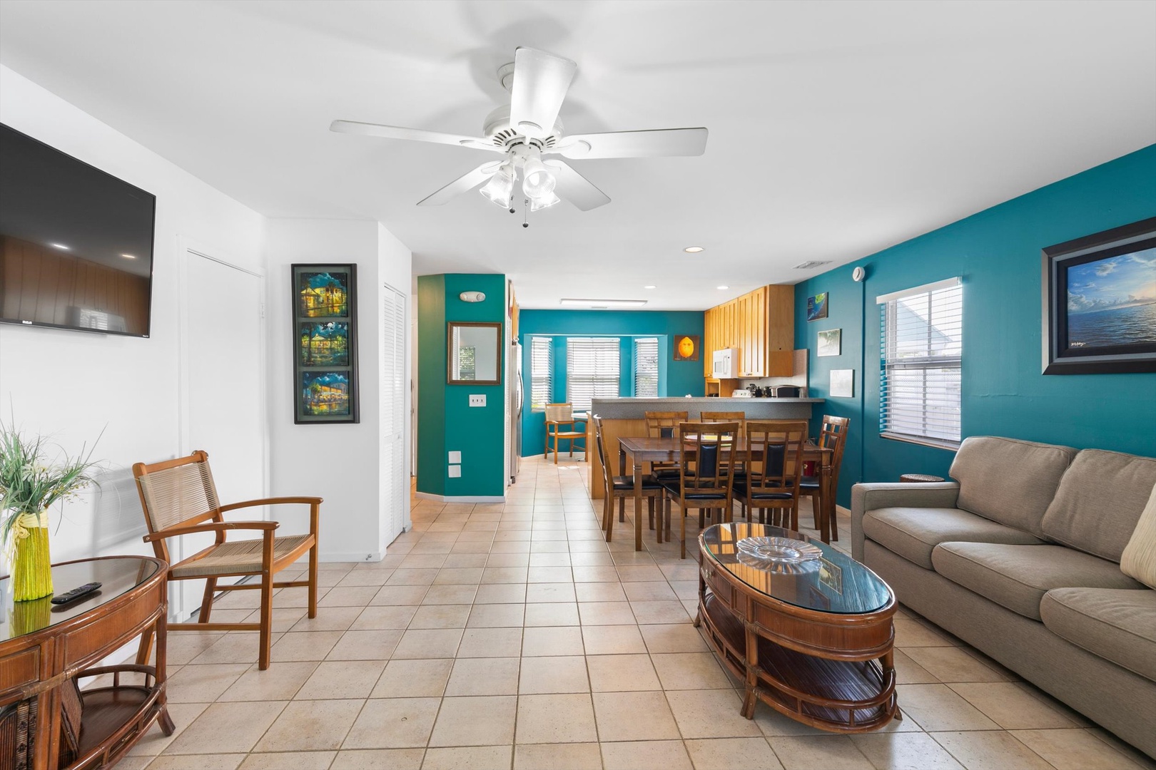 Spacious open layout